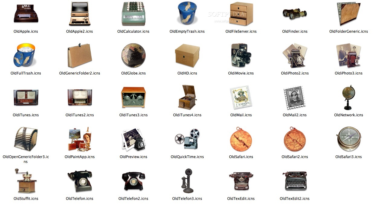 1241x700 Vintage Os X Icon Sets Images