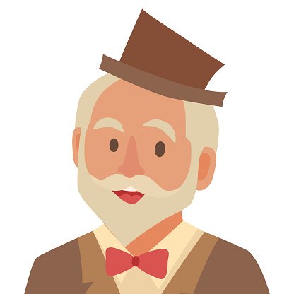 416x416 Old Man Icon Man Icon Illustration Premium Clipart