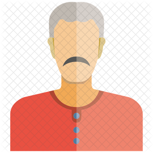 512x512 Old Man Icon Of Flat Style
