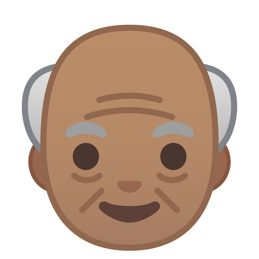1024x1024 Old Man Medium Skin Tone Icon Noto Emoji People Faces Iconset