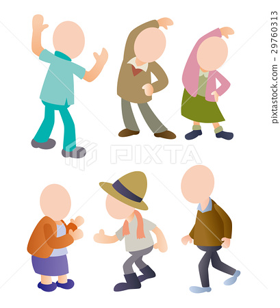 409x450 People Icon, Face Without Person, Elderly