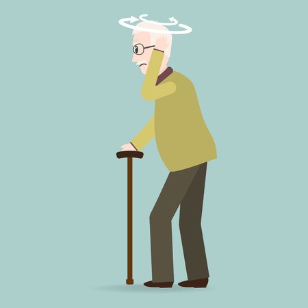 450x450 Dizziness Elderly Man Icon Old People Icon, Medical Sign