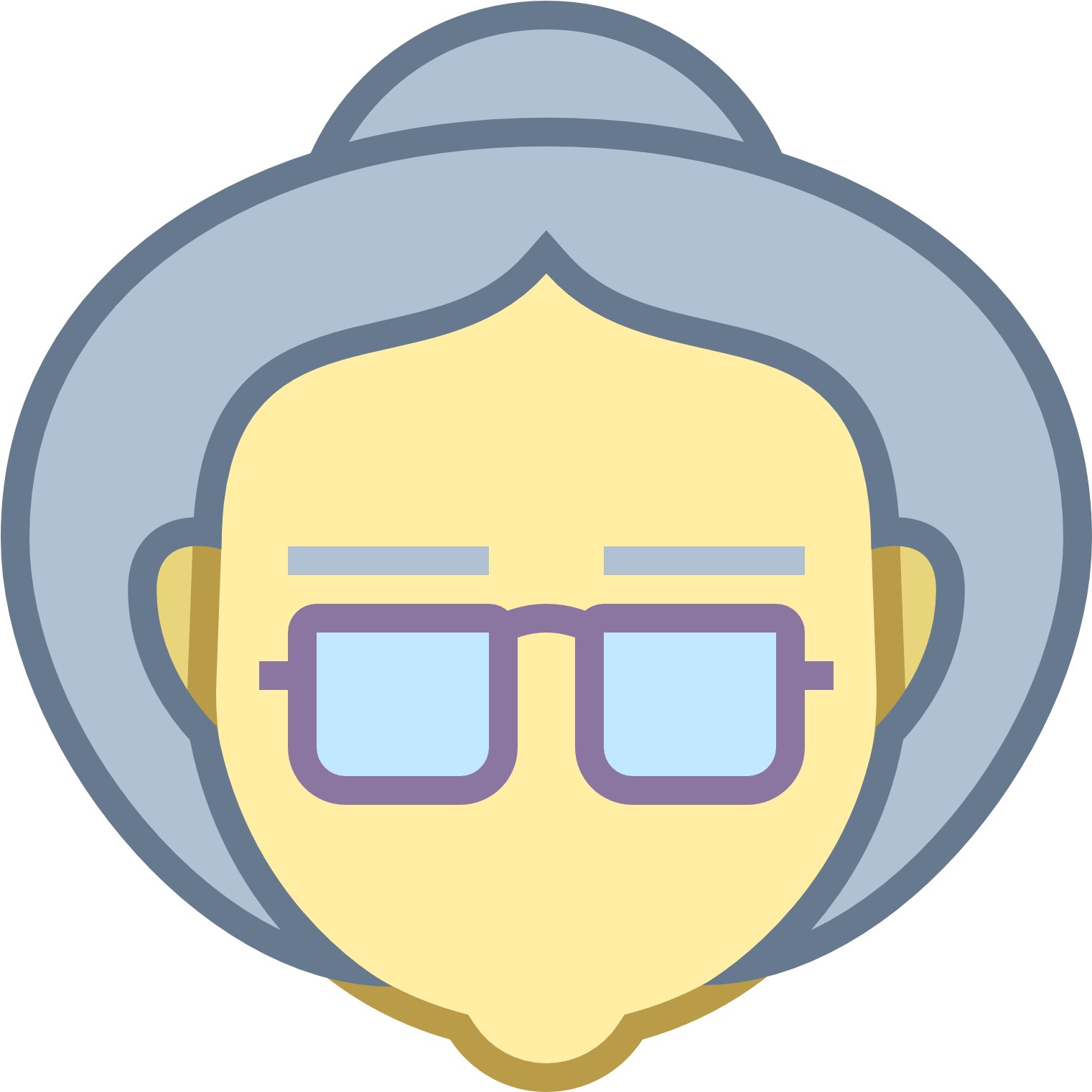 1521x1521 This Is An Image Of An Elderly Lady Facing Towards