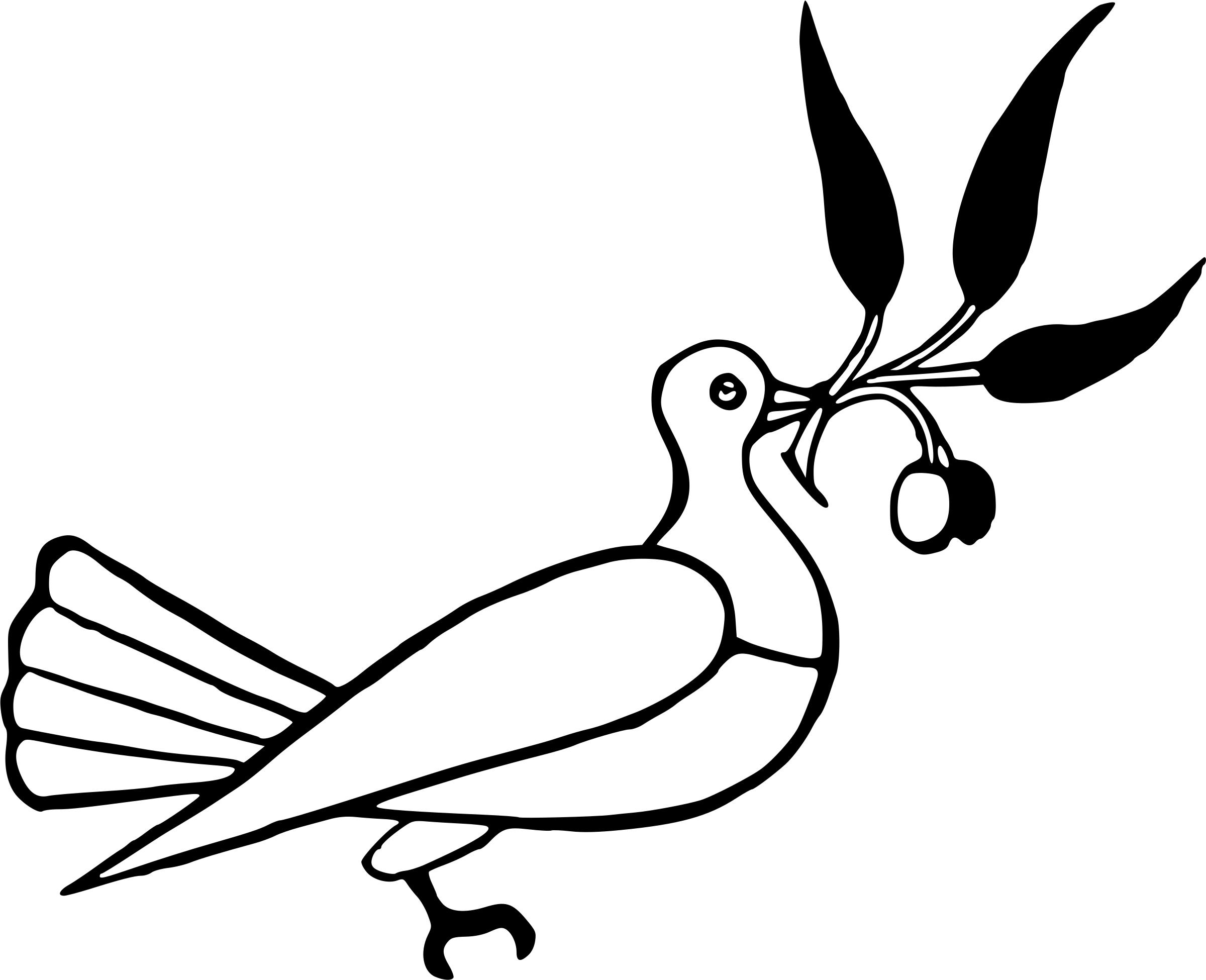 2400x1950 Dove With Olive Branch Icons Png