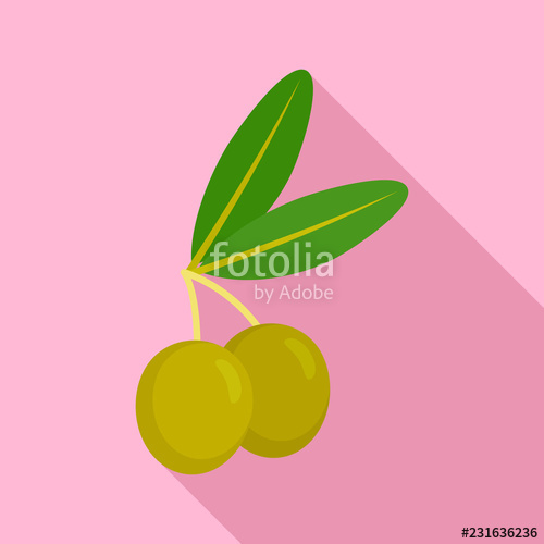 500x500 Jewish Olive Icon Flat Illustration Of Jewish Olive Vector Icon