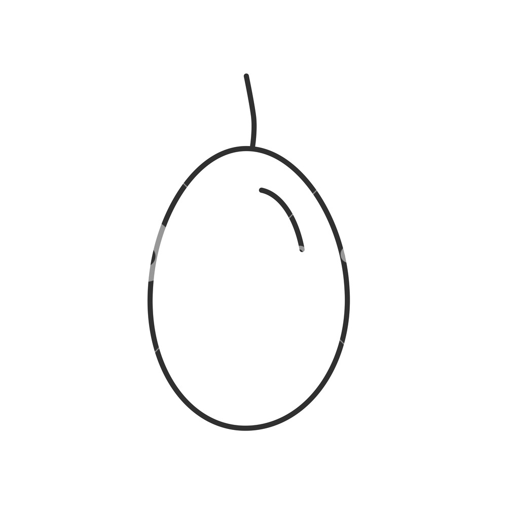 1000x1000 Olive Icon In Black Flat Outline Design Royalty Free Stock Image