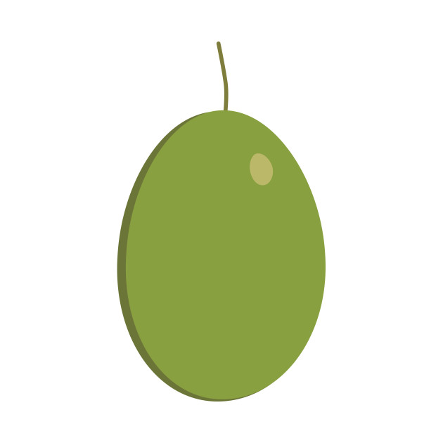 630x630 Green Olive Icon In Flat Design