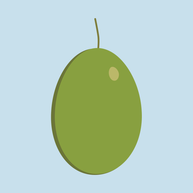 630x630 Green Olive Icon In Flat Design
