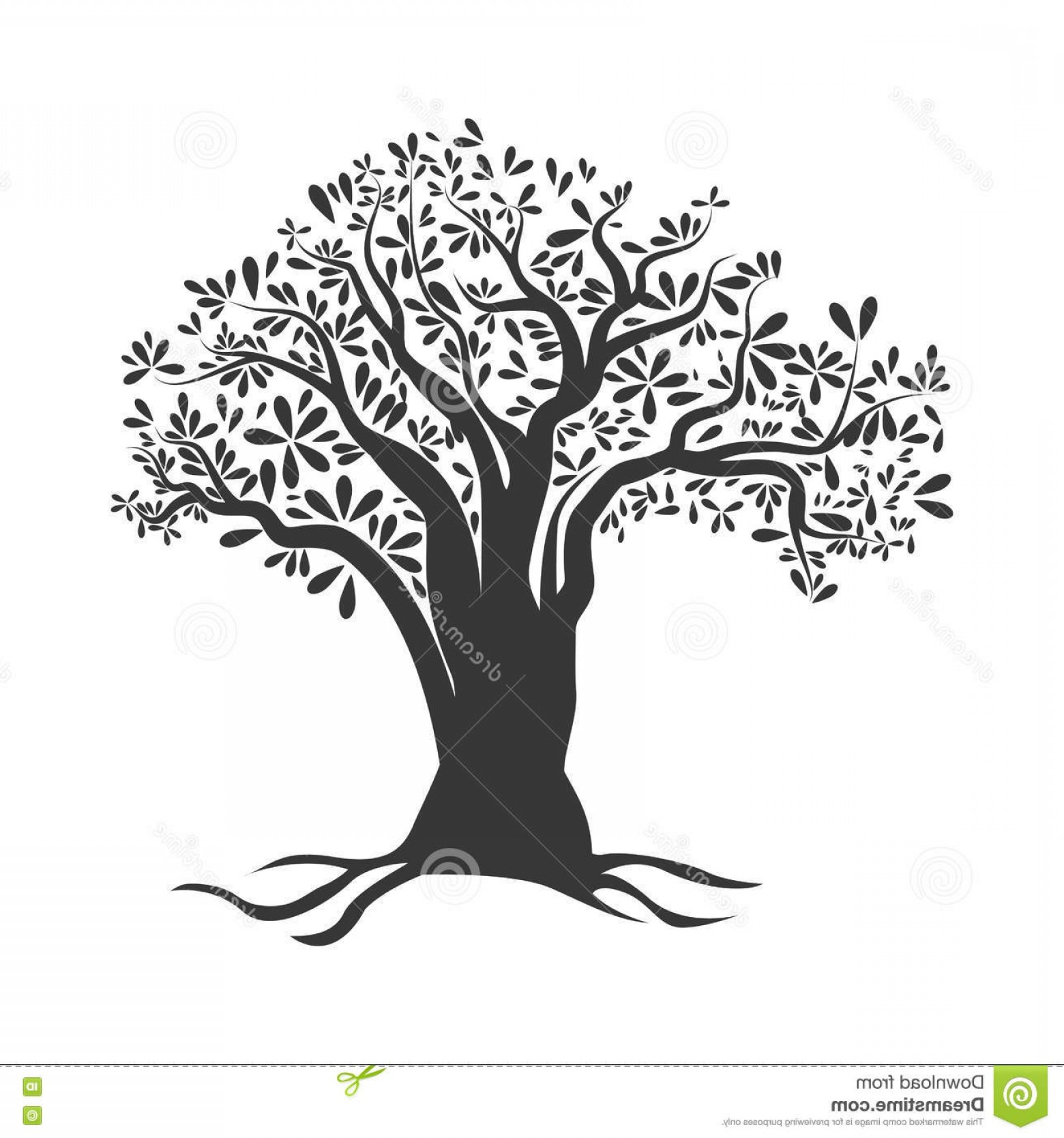 1560x1668 Stock Illustration Olive Tree Icon Organic Healthy Food Design