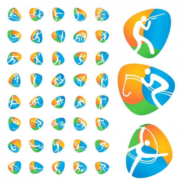 626x626 Olympic Games Icons Collection Vector Free Download