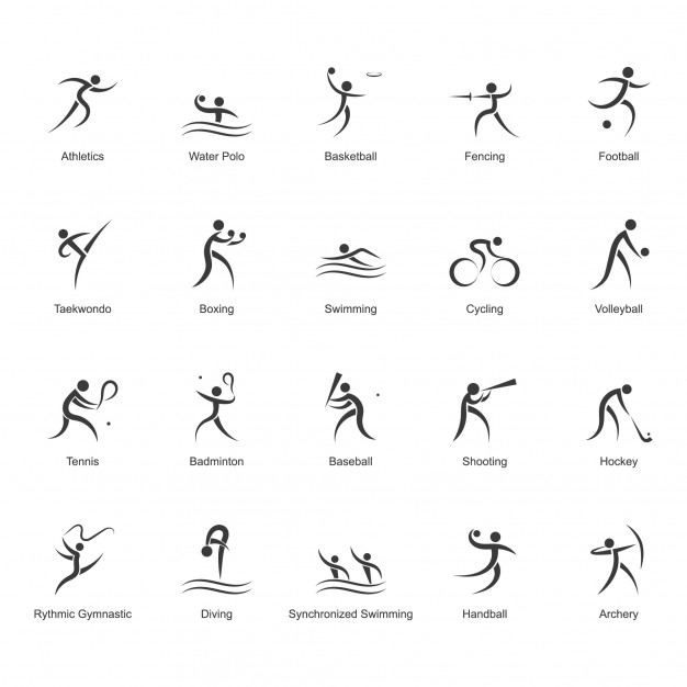 626x626 Black And White Olympic Icon Collection Vector Premium Download