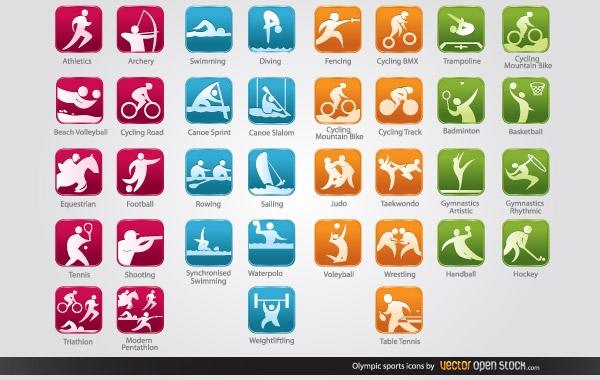 600x380 Olympic Sports Icons