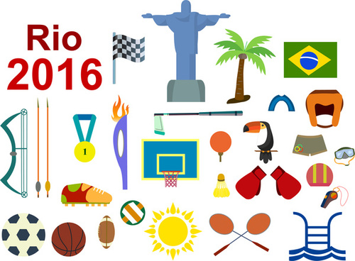 500x368 Olympic Sports Icons Free Vector Download