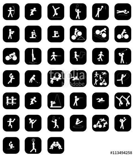 429x500 Sport Icon Set For Rio Olympics Stock Image And Royalty