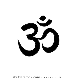 260x280 Aum Om Ohm Symbol Black Color On White Background Vector