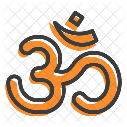 256x256 Om Icon Of Colored Outline Style