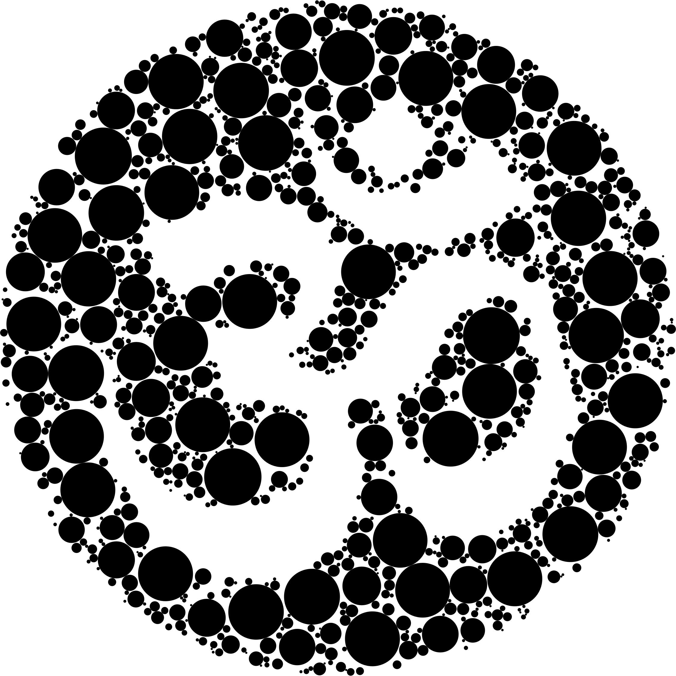 2250x2252 Om Symbol Negative Space Circles Icons Png