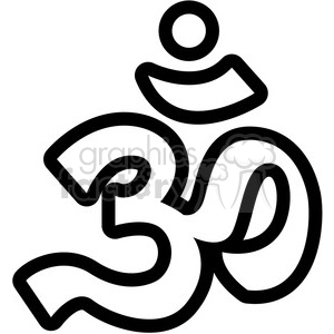300x300 Hinduism Om Aum Hindu Symbol Vector Icon Clipart Royalty Free Gif