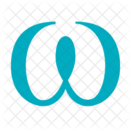 256x256 Omega Icon Of Flat Style