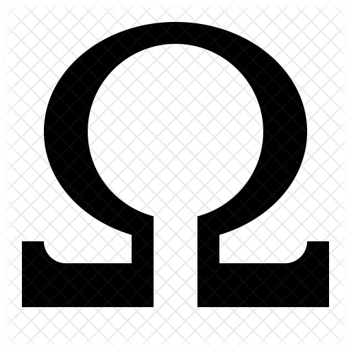 512x512 Omega Icon Of Glyph Style
