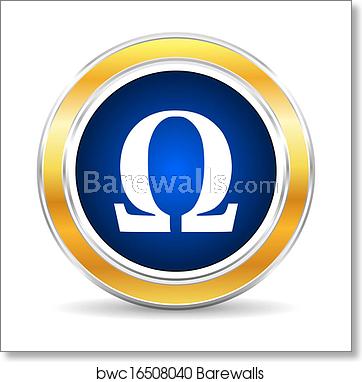 362x382 Omega Icon, Art Print Barewalls Posters Prints