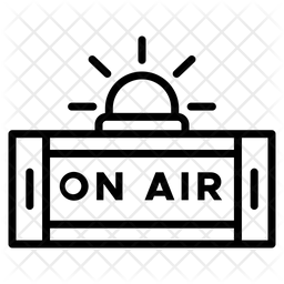 256x256 On Air Icon Of Line Style