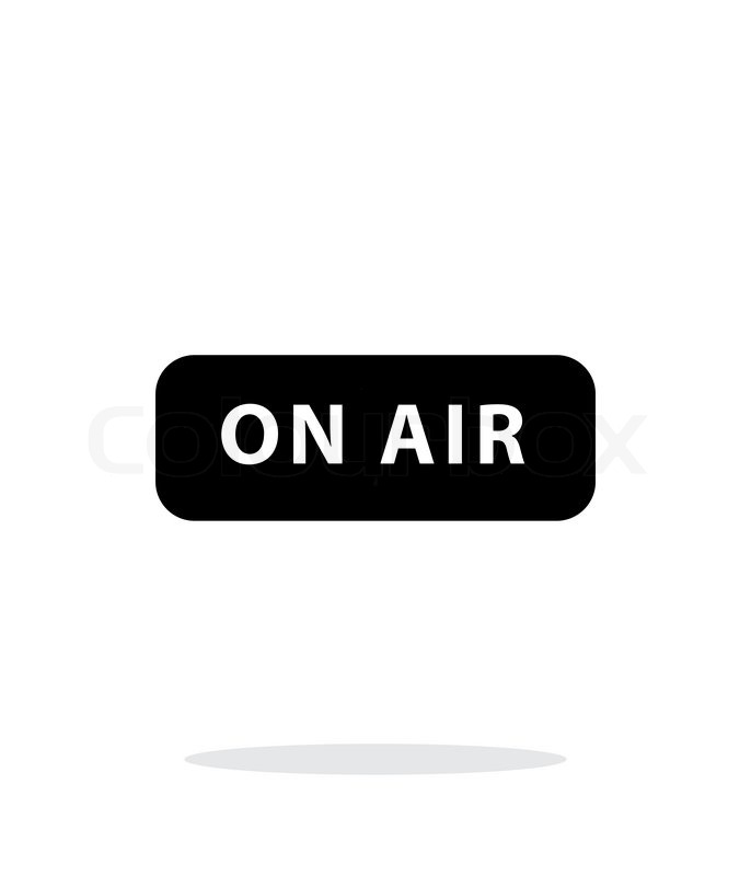 686x800 On Air Broadcasting Icon On White Stock Vector Colourbox
