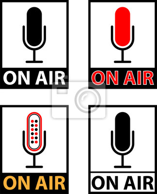 324x400 On Air Icon, Aktueller Status In Der Luft, Live Streaming
