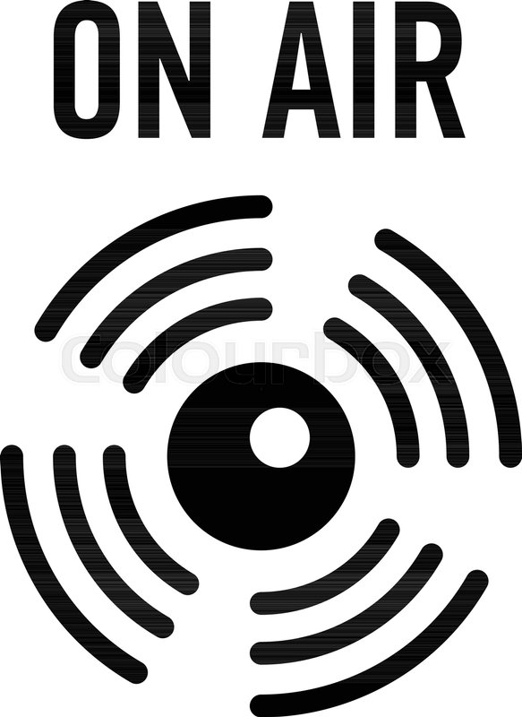 583x800 On Air Radio Icon Simple Illustration Stock Vector Colourbox
