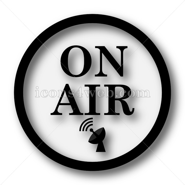 600x600 On Air Simple Icon On Air Simple Button