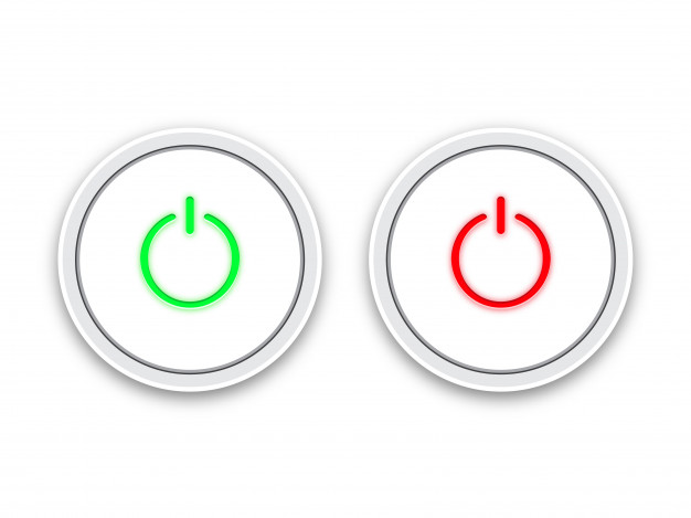 626x469 Icon On And Off Toggle Switch Button Vector Premium Download