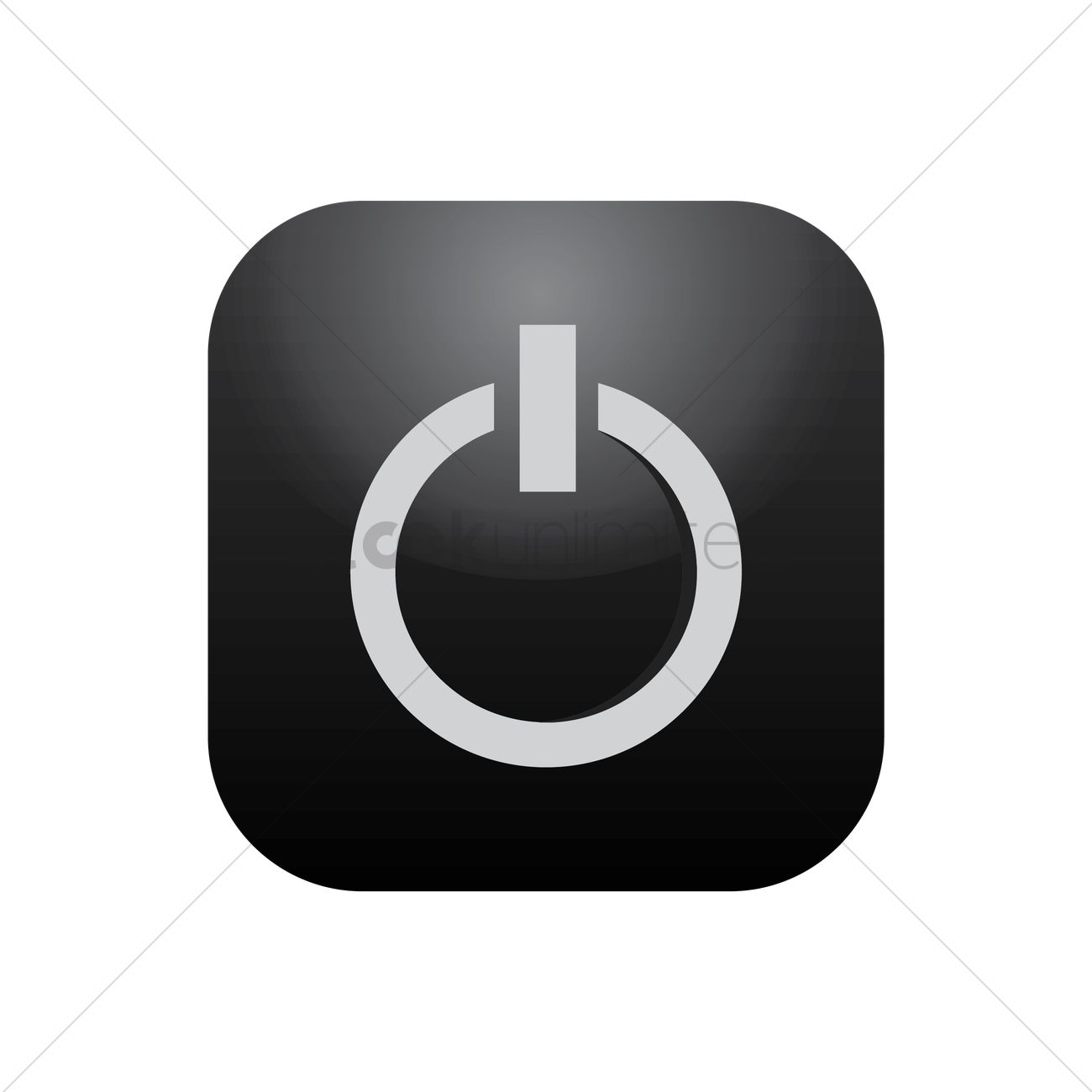 1300x1300 Power Off Icon Vector Image