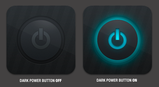 532x292 Dark Power Onoff Icons On Behance