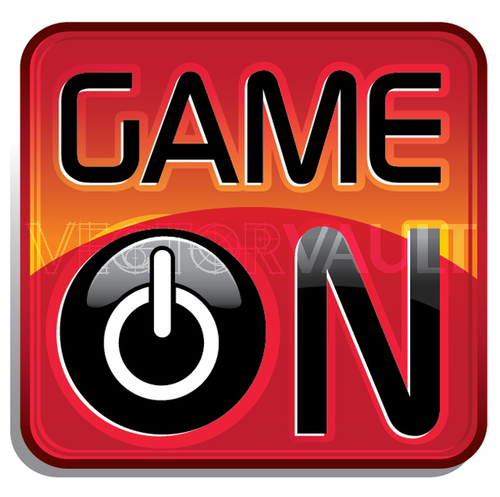 500x497 Buy Vector Game On Button Icon Logo Graphic Royalty Free Vectors