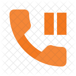 256x256 Hold Call Icon Of Flat Style