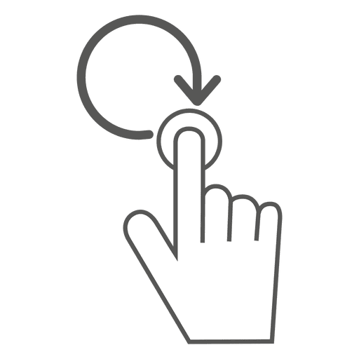 512x512 Press And Hold Gesture Icon