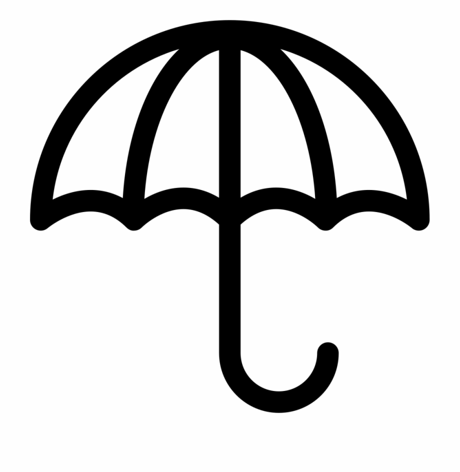 920x944 Umbrella Opened Outline Png Icon Free Download