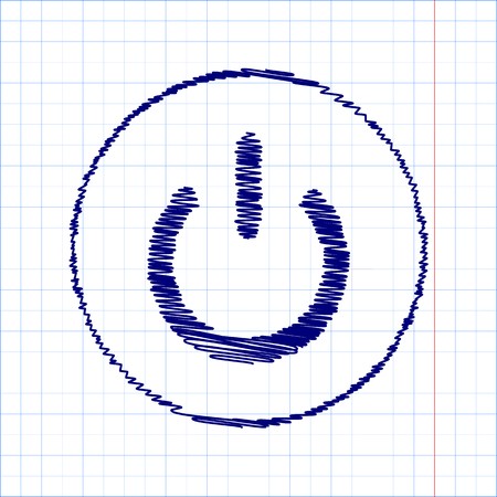 450x450 On Off Switch Icon With Pen And School Paper Effect Royalty Free