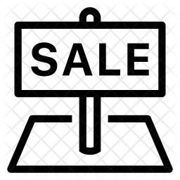 256x256 Land For Sale Icon Of Line Style