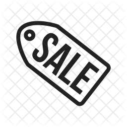 256x256 Sale Tag Icon Of Line Style