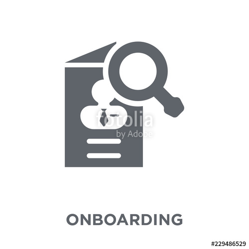 500x500 Onboarding Icon From Time Managemnet Collection Stock Image