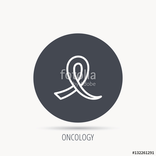 500x500 Awareness Ribbon Icon Oncology Sign Round Web Button With Flat
