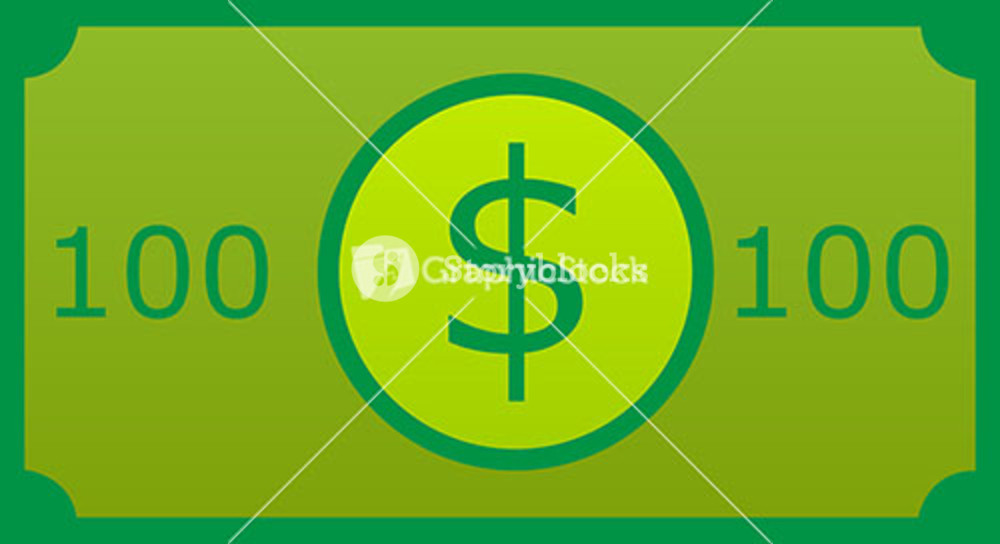 1000x544 Dollar Icon Royalty Free Stock Image