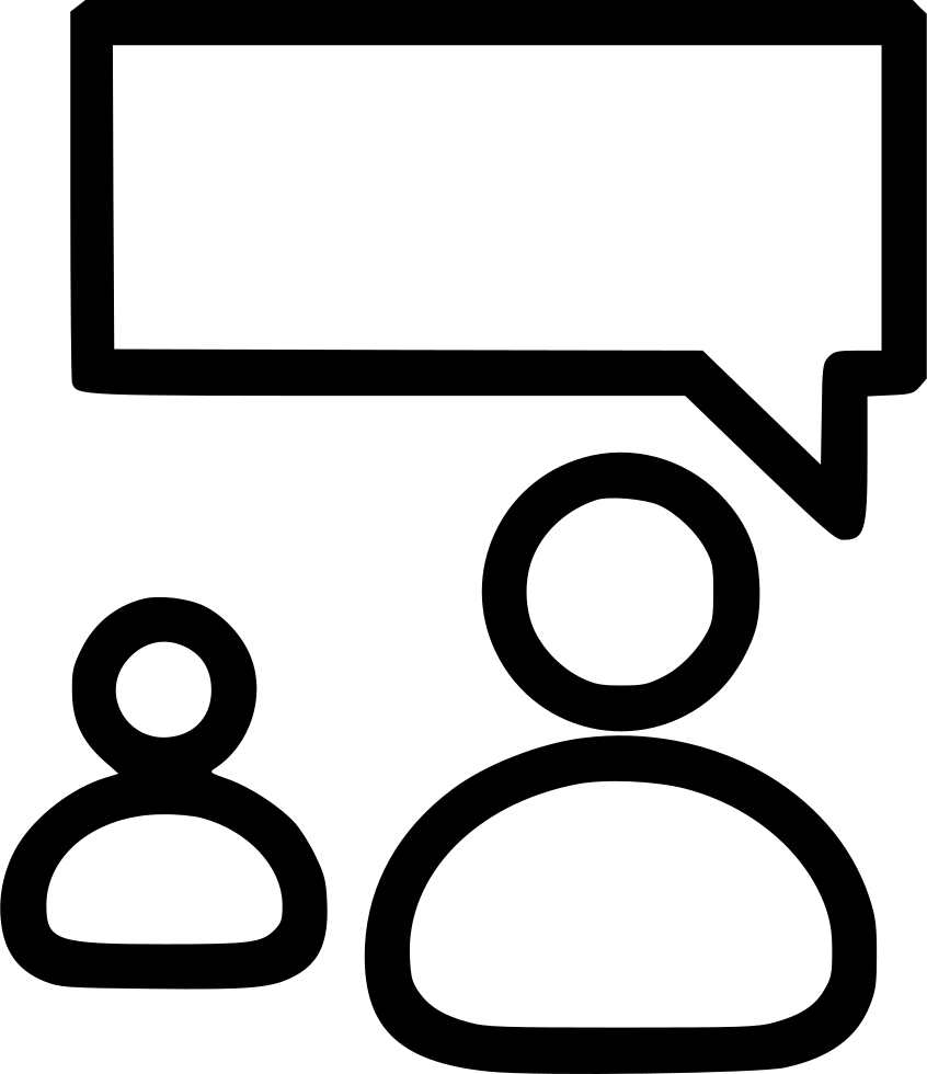 846x980 One Person Talking Png Icon Free Download