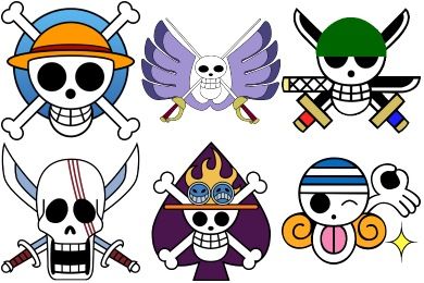 390x260 One Piece Manga Jolly Roger Icons One Piece Jolly Roger One