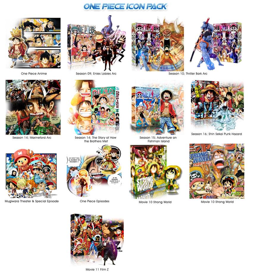 864x925 One Piece Icon Pack