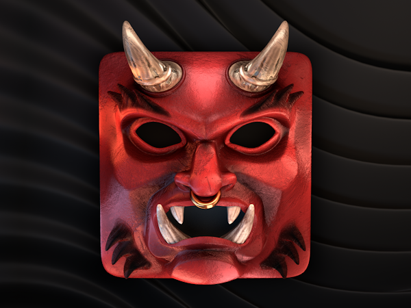 600x450 Oni Mask Icon On Behance