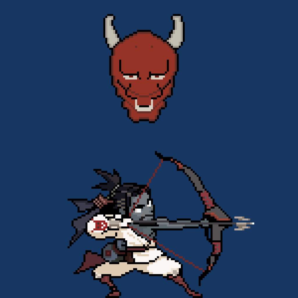 1024x1024 Pixel Demon Hanzo + Oni