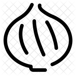 256x256 Red Onion Icon Of Line Style