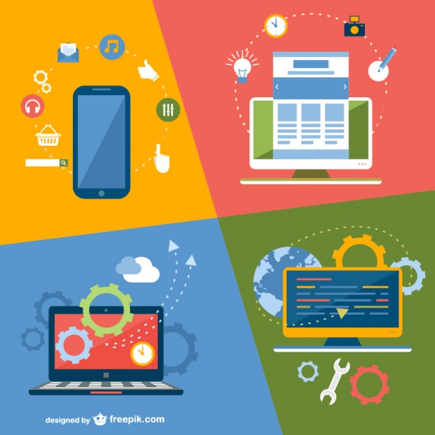 626x626 Online Application Technology Devices Vector Free Download